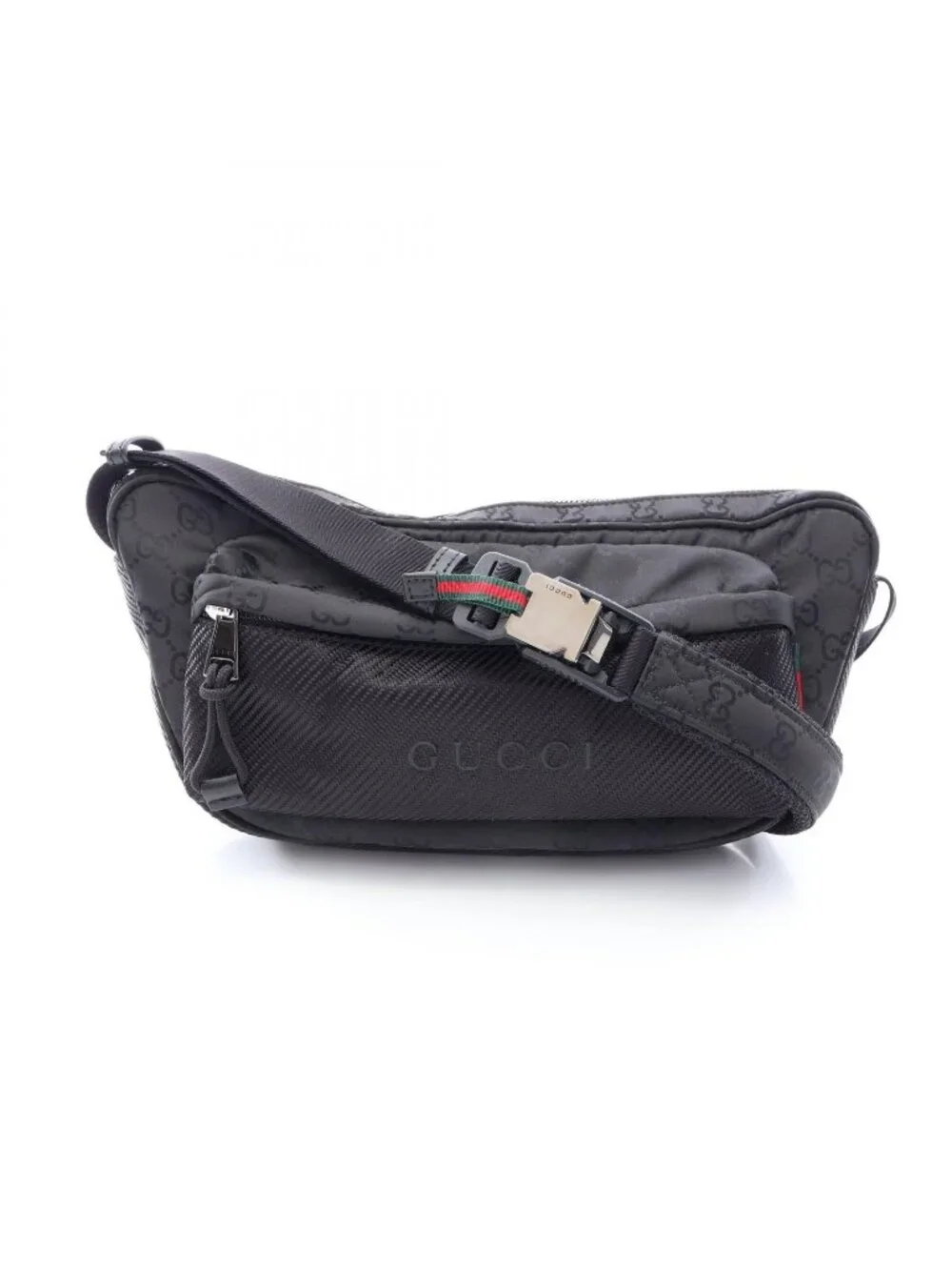 Gucci Shoulder Bag GG Nylon Sherry Line